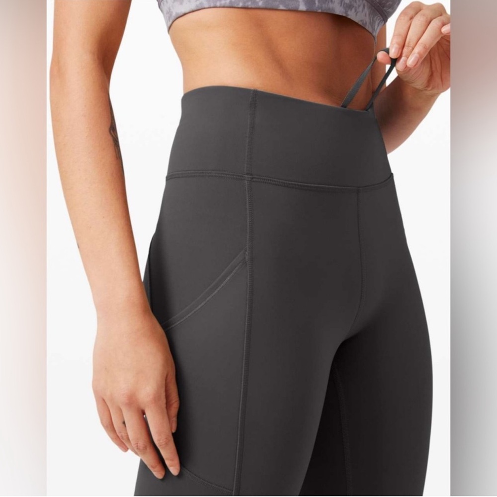Lululemon Invigorate Leggings with Pockets - Graphite Grey NWOT
